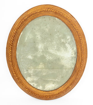 Victorian Style Giltwood Oval Beveled Mirror (9742194639155)