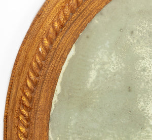 Victorian Style Giltwood Oval Beveled Mirror (9742194639155)