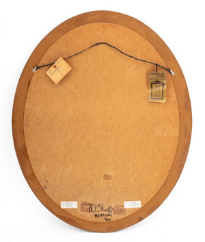 Victorian Style Giltwood Oval Beveled Mirror (9742194639155)