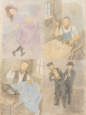 Raphael Soyer Figural Narrative Mixed Media (9805510148403)