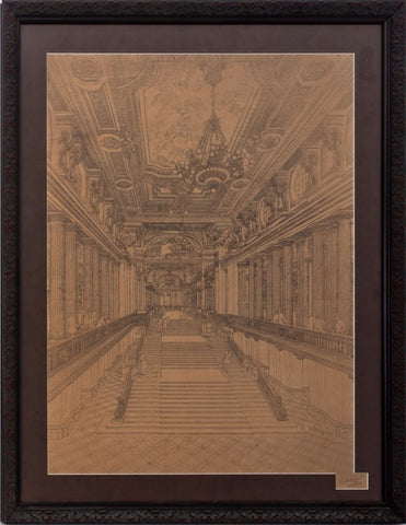 Emile Benard Beaux Arts Architectural Rendering