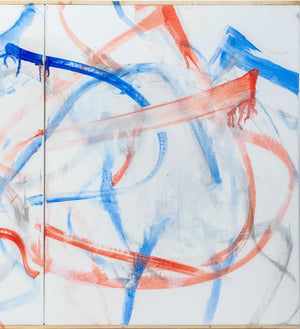 Robert O'Meara Abstract Composition Triptych Oil (9891253551411)