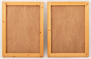 Robert O'Meara Abstract Composition Diptych Oil (9745190388019)