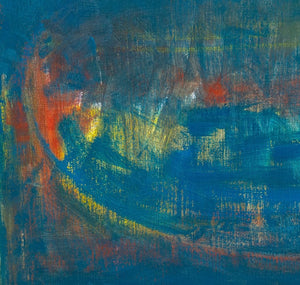 Robert O'Meara Abstract Composition in Teal Oil (9891293659443)