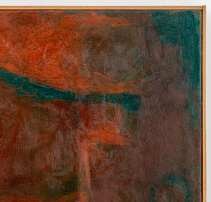 Robert O'Meara Abstract Composition in Maroon Oil (9891301720371)