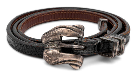 B. Kieselstein Cord Sterling Silver Belt Buckle