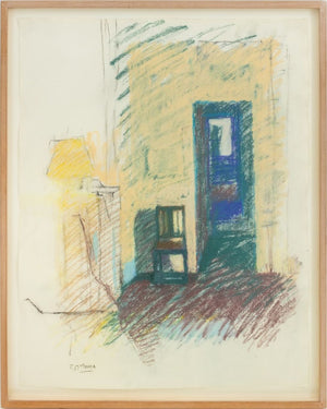 Robert O'Meara Interior Scene Pastel on Paper (9790473240883)