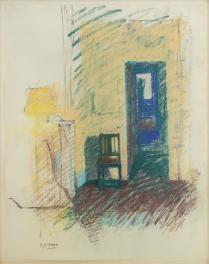Robert O'Meara Interior Scene Pastel on Paper (9790473240883)
