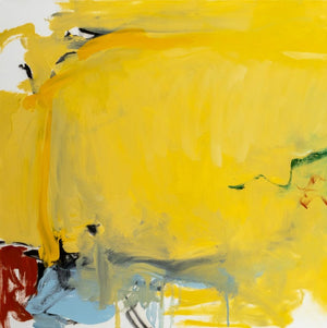 Robert O'Meara Abstract in Yellow Triptych Oil (9790460035379)
