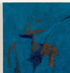 Robert O'Meara Abstract Composition in Blue Oil (9790552310067)