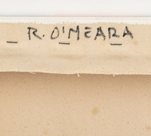 Robert O'Meara Abstract in Blue and Red Oil (9790468555059)