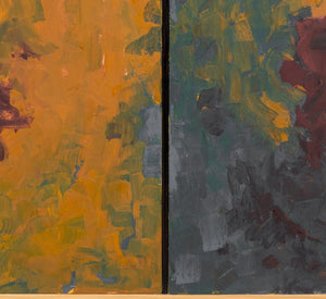 Robert O'Meara Abstract Composition Diptych Oil (9790470324531)