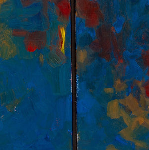 Robert O'Meara Abstract Composition Diptych Oil (9790480515379)