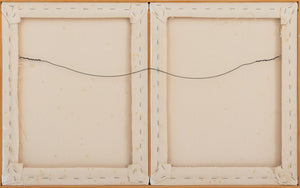 Robert O'Meara Abstract Composition Diptych Oil (9790480515379)
