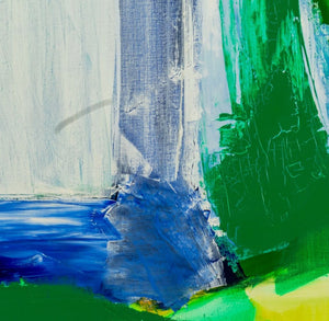 Robert O'Meara Abstract Composition in Blue Oil (9790488838451)