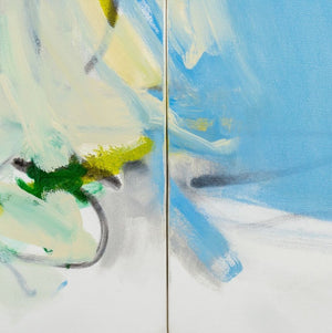 Robert O'Meara Abstract Composition Diptych Oil (9790496309555)