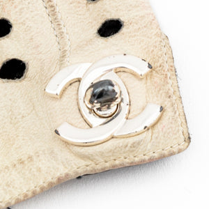 Chanel Black and White Leather Gloves, Pair (9742198669619)