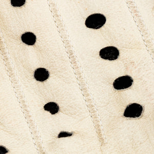 Chanel Black and White Leather Gloves, Pair (9742198669619)