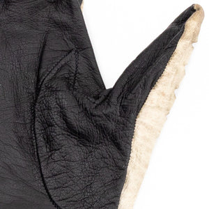 Chanel Black and White Leather Gloves, Pair (9742198669619)