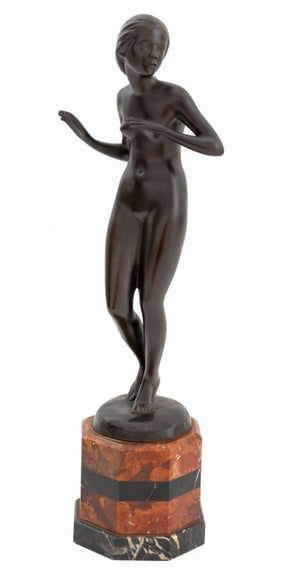 Lissy Eckart Standing Nude Woman Bronze Sculpture (9783028646195)
