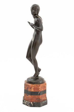 Lissy Eckart Standing Nude Woman Bronze Sculpture (9783028646195)