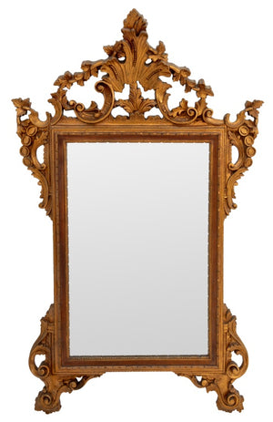 Baroque Style Gilt Composition Mirror (9742194671923)