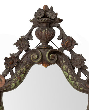 Baroque Style Carved Wood Mirror, 19th C. (9742194802995)