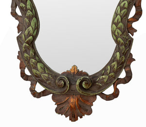 Baroque Style Carved Wood Mirror, 19th C. (9742194802995)