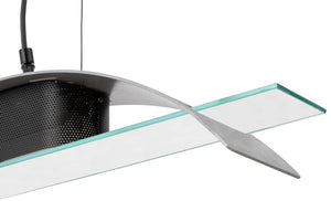 Postmodern Aluminum and Glass Hanging Light (9742203191603)