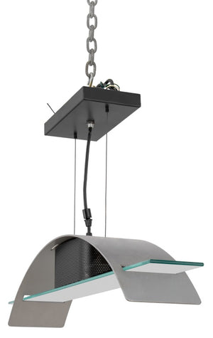 Postmodern Aluminum and Glass Hanging Light (9742203191603)