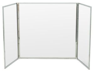 Danny Alessandro Style Tri-fold Chrome Fire Screen (9742194999603)