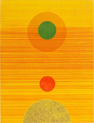 Gabor Peterdi Abstract Composition Yellow Etching (9807301869875)