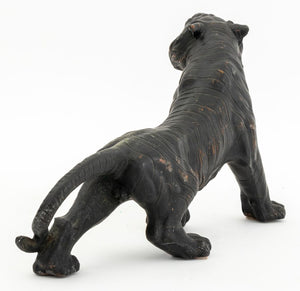 Japanese Style Patinated Metal Roaring Tigers, 2 (9802518266163)