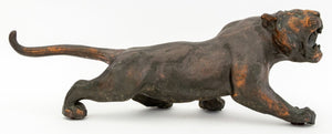Japanese Style Patinated Metal Roaring Tigers, 2 (9802518266163)