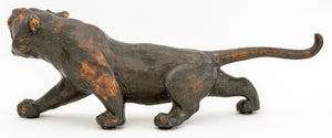 Japanese Style Patinated Metal Roaring Tigers, 2 (9802518266163)