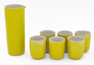 Rupert Spira Yellow Glazed Stoneware Sake Set, 7 (9735612596531)