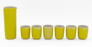 Rupert Spira Yellow Glazed Stoneware Sake Set, 7 (9735612596531)