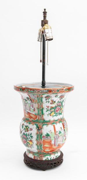 Chinese Famille Rose Porcelain Vase Mounted Lamp (9781386772787)