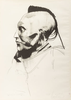 Leonard Baskin "White Horse" Lithograph (9747115409715)