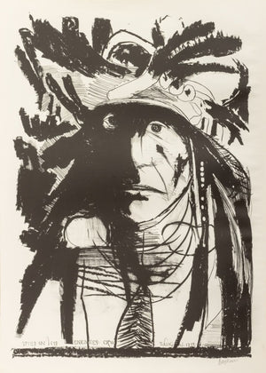 Leonard Baskin "Spies on His Enemies" Lithograph (9747132088627)