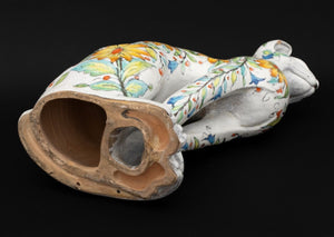 Italian Majolica Seated Cat Sculpture (9781416853811)