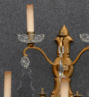 Regency Style Brass Five-Light Sconce (9742203552051)