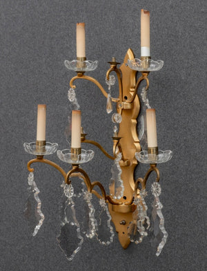 Regency Style Brass Five-Light Sconce (9742203552051)