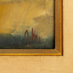 American School Abstract Landscape Oil on Board (9800984494387)