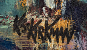 Katherine S. Kirkman "Urban Renewal" Oil on Board (9801005367603)