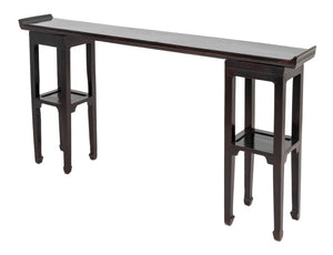 Chinese Ebonized Wood Console Table (9742201323827)