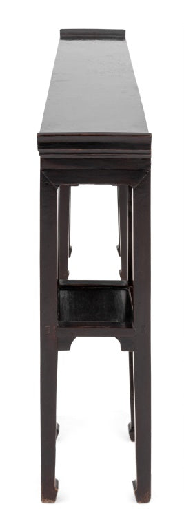 Chinese Ebonized Wood Console Table (9742201323827)
