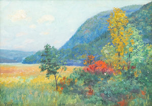 American School Rolling Hills Oil on Board (9805587185971)