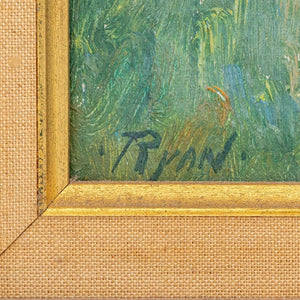 American School Rolling Hills Oil on Board (9805587185971)