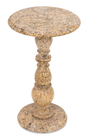 Shell Fossil Hardstone Side Table (9742201684275)